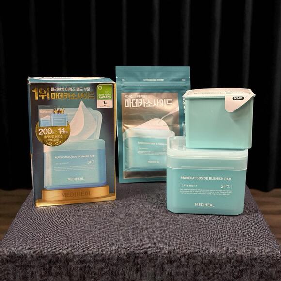 Mediheal Madecassoside Blemish Pad 100 Pads + 100 Refill (200 Count) Korean Skin - Picture 2 of 4